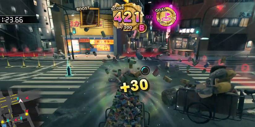 The Survival Can Collection minigame in Yakuza: Like a Dragon