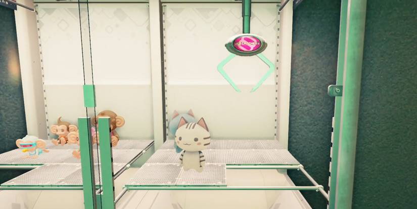 The UFo Catcher minigame in Yakuza: Like a Dragon