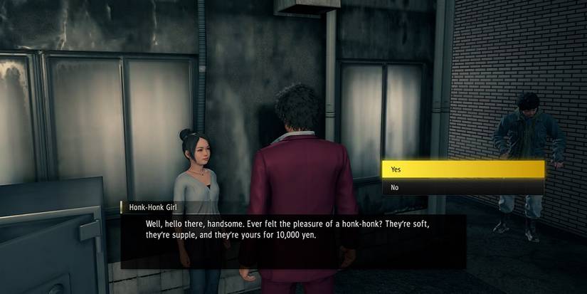 Honk Honk girl in Yakuza Like a Dragon