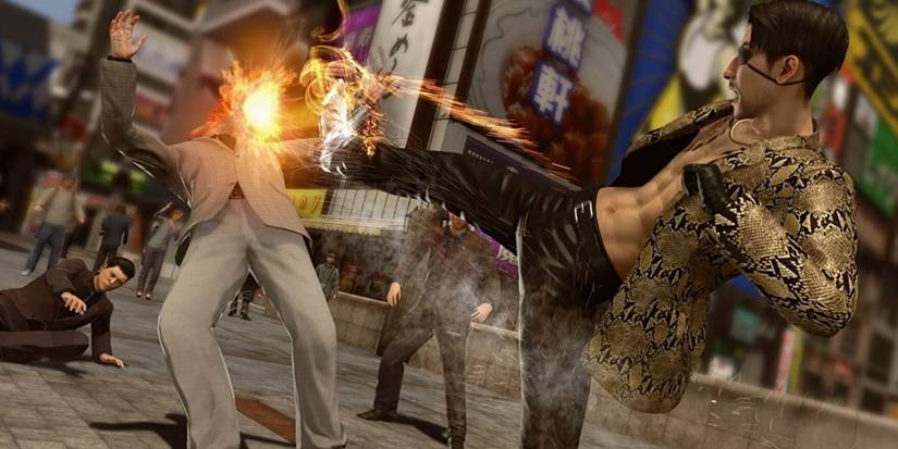 Goro Majima fighting