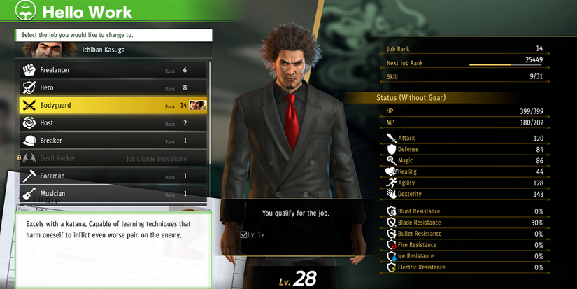 yakuza like a dragon bodyguard