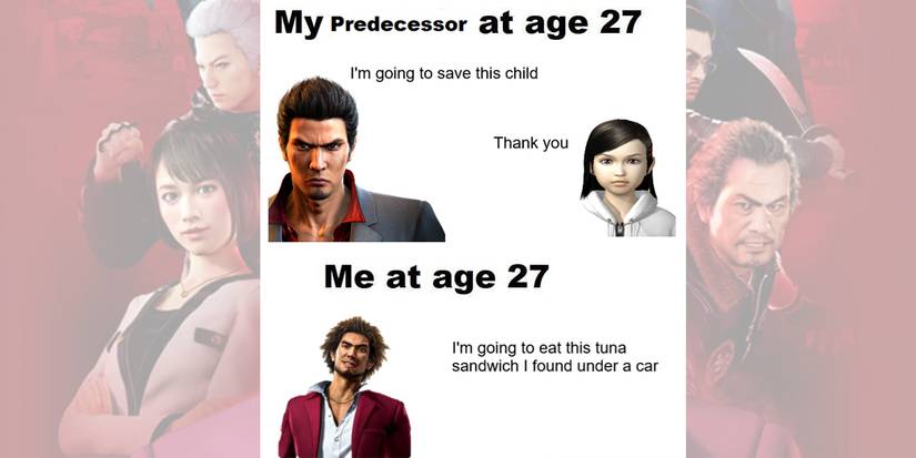 yakuza like a dragon meme predecessor