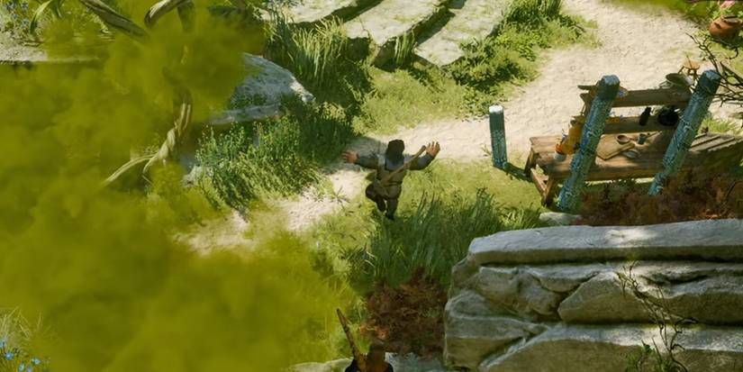 A character leaping - Baldurs Gate 3 Mistakes