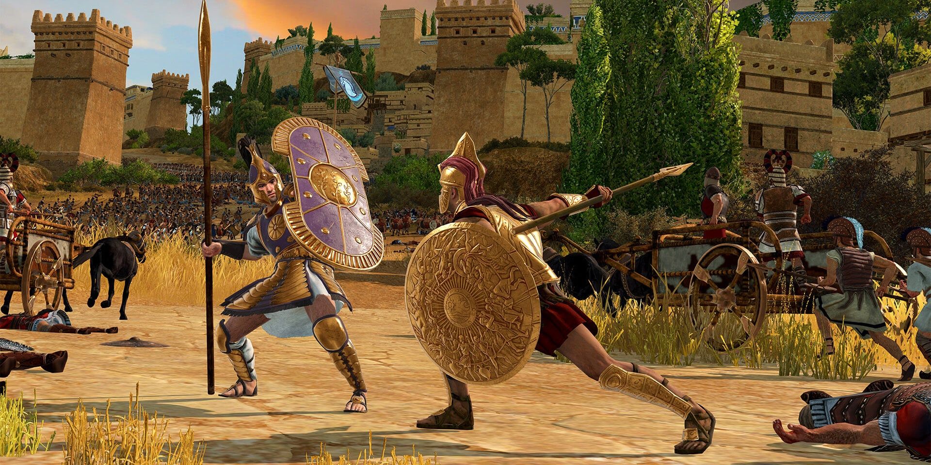 Achilles Fighting Hector From Total War Saga Troy