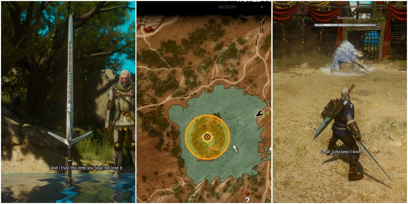 THE WITHCHER 3 WILD HUNT QUEST KING'S GAMBIT LOCATION FIND PLACE OF POWER 