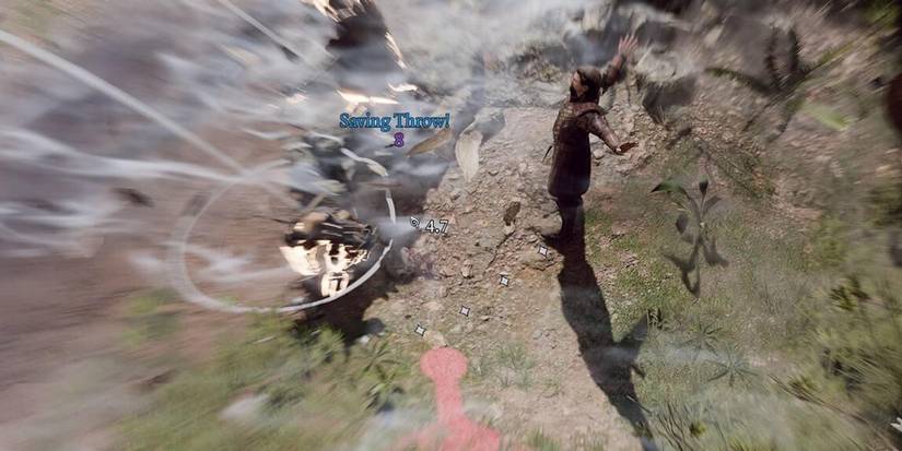 An enemy doing a Saving Throw - Baldurs Gate 3 DPS Tips