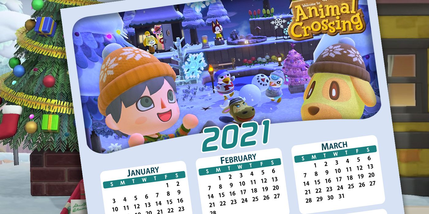 Animal Crossing New Horizons 2021 Calendar Game Rant