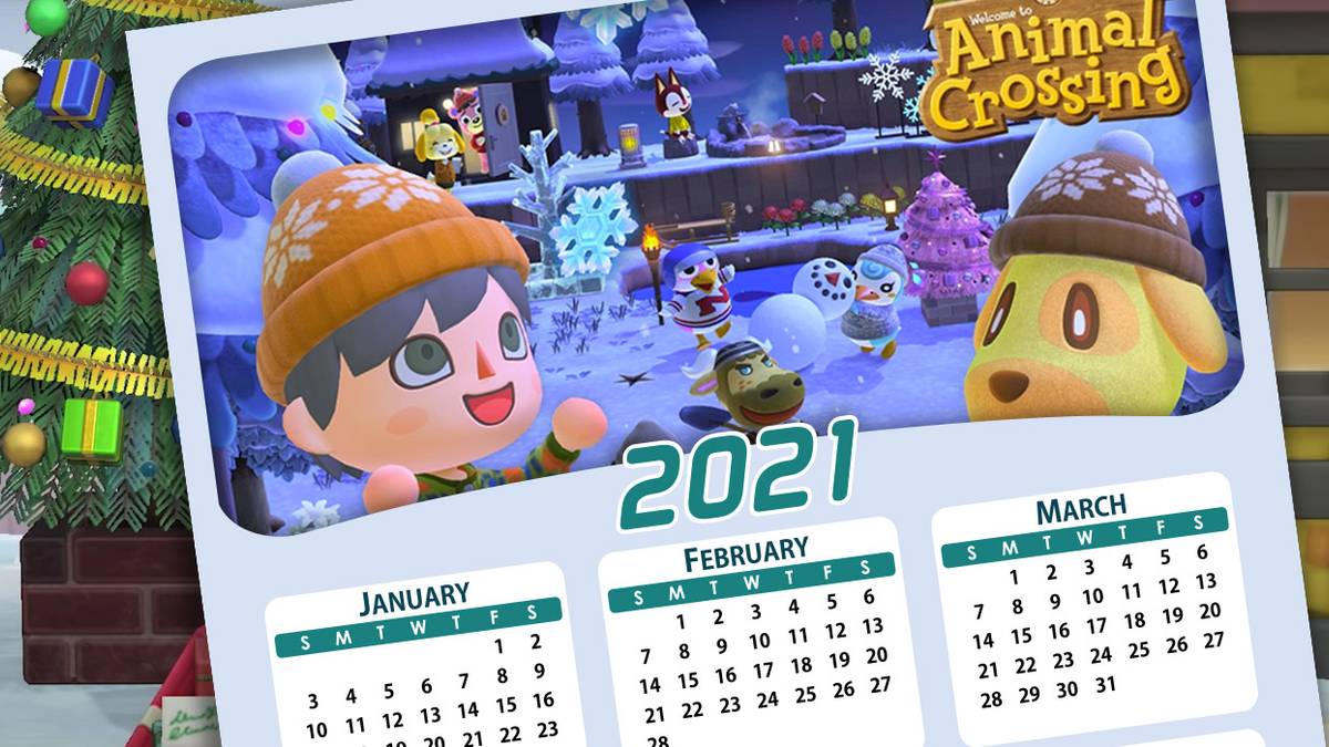 Animal Crossing New Horizons 2021 Calendar