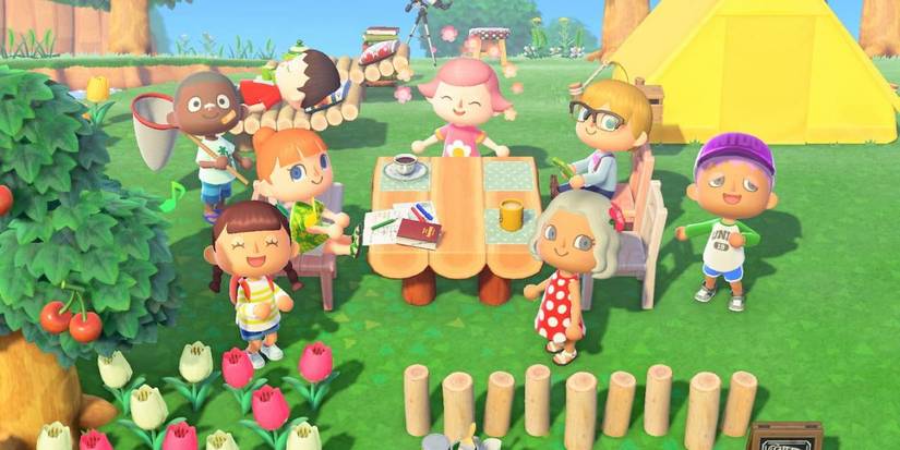 Simulation Animal Crossing New Horizons Picnic