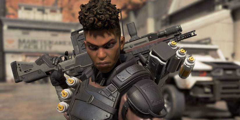 Apex Legend Bangalore Holding Rifle