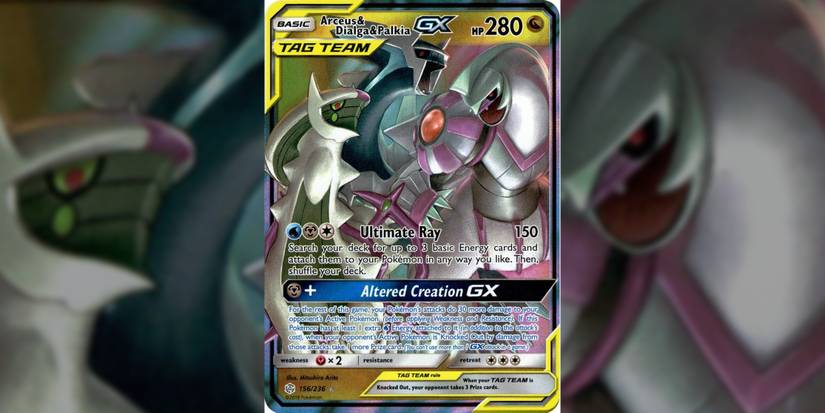 3 gen 4 legendaries on a pokemon tcg card.