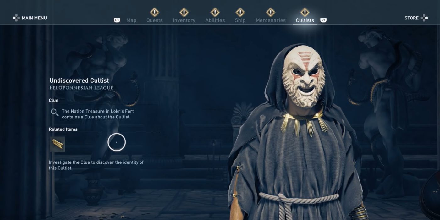 Assassin's Creed Odyssey Screenshot of Hidden Cult Member