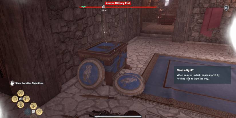 Assassin's Creed Odyssey Screenshot Showing An Athen's Nation's Chest