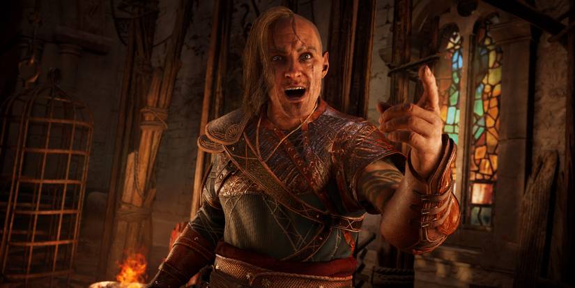 Ivar looking menacing and pointing