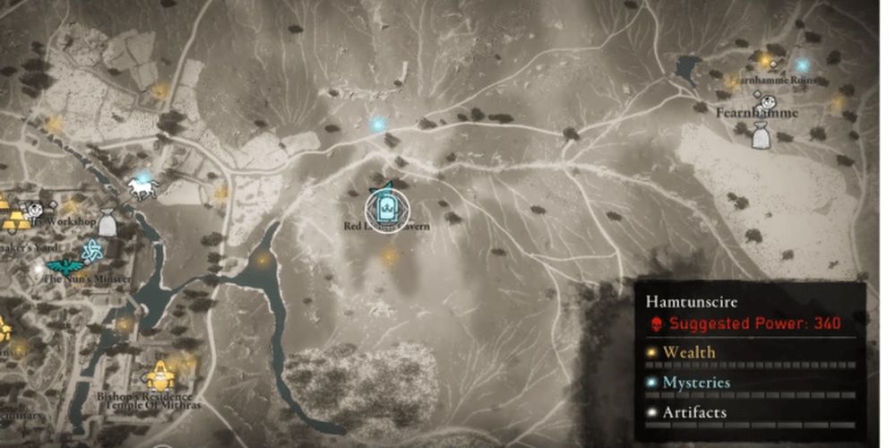 Assassins Creed Valhalla Red Lichen Cavern On Map