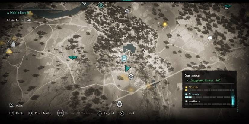 Assassins Creed Valhalla Santlache Mine Map Location