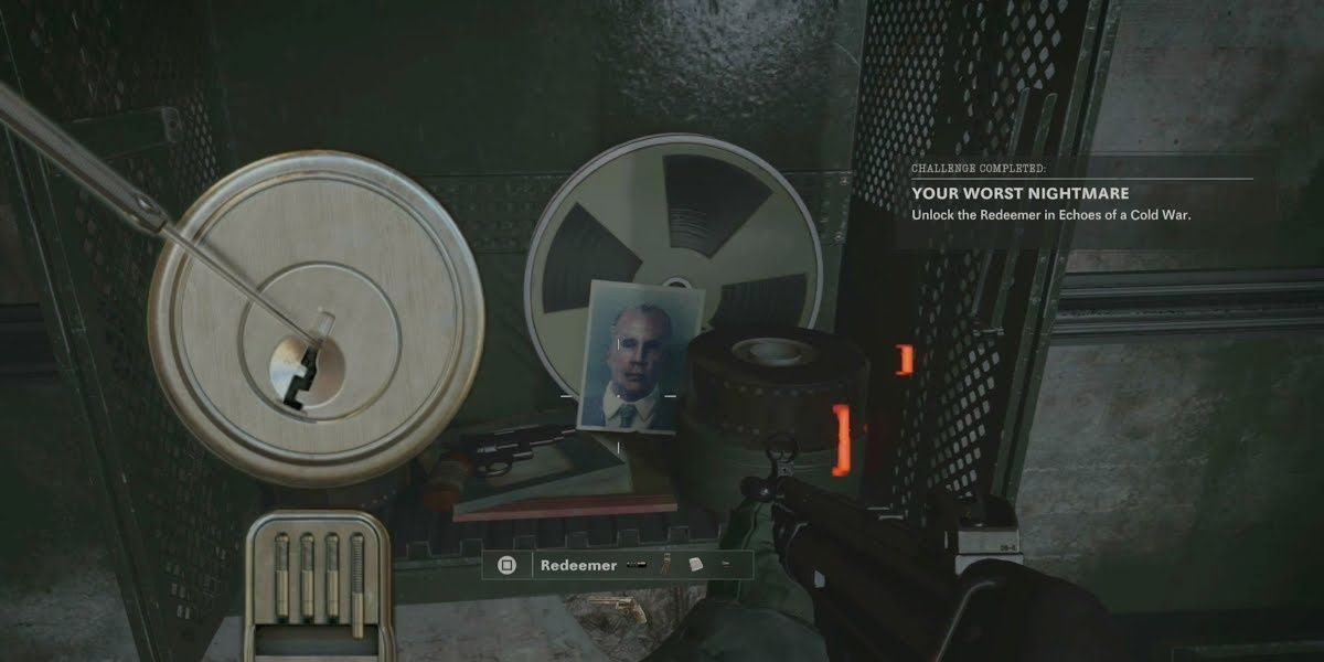 Locker with a picture of Steiner Black Ops Cold War