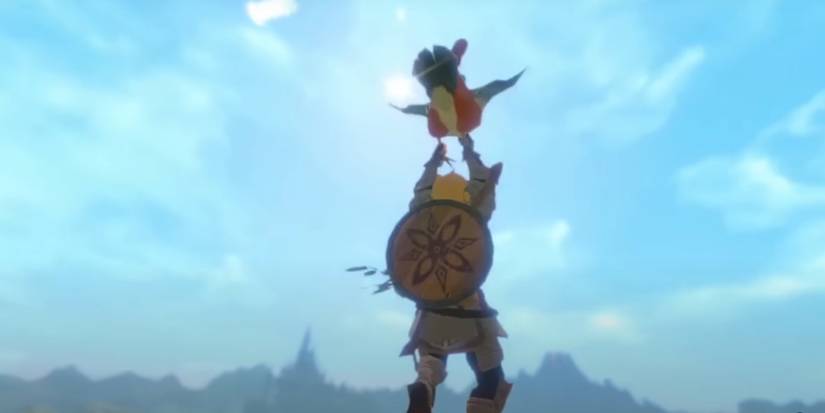 Using a Cucco as a glider in age of calamity