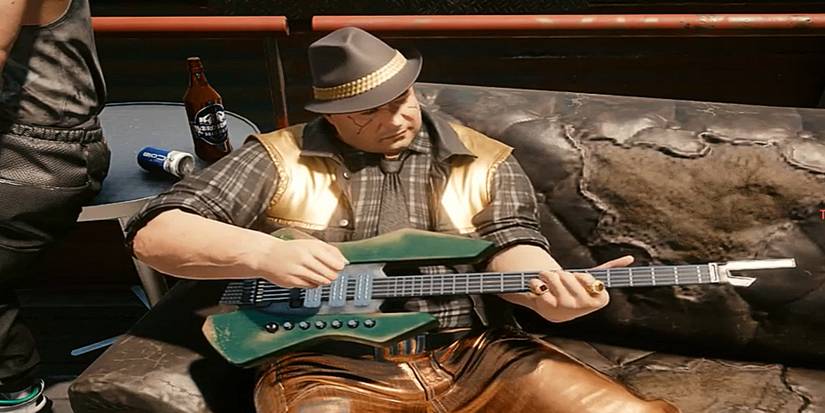 Cyberpunk 2077 guitar player
