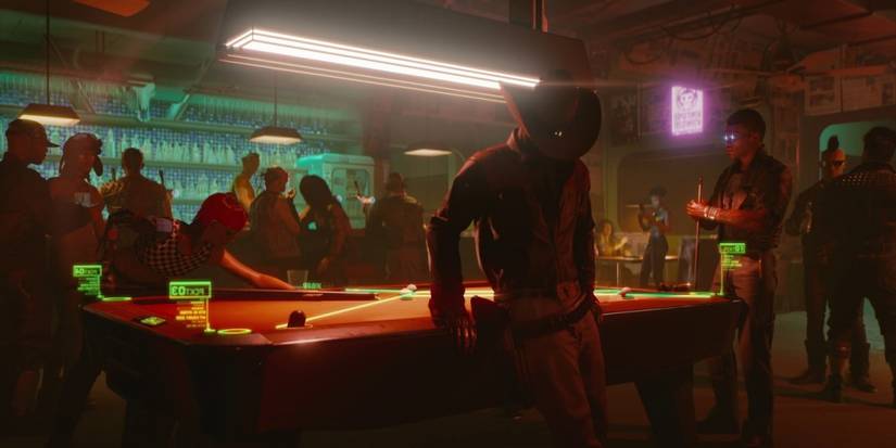 Cyberpunk 2077 Bar Pooltable In Night City