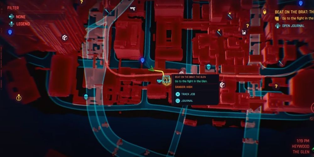 Cyberpunk 2077 Beat The Brat Glen Location On Map