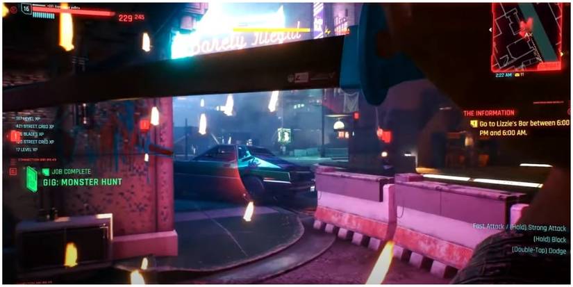 Cyberpunk 2077 Blocking A Bullet With A Katana