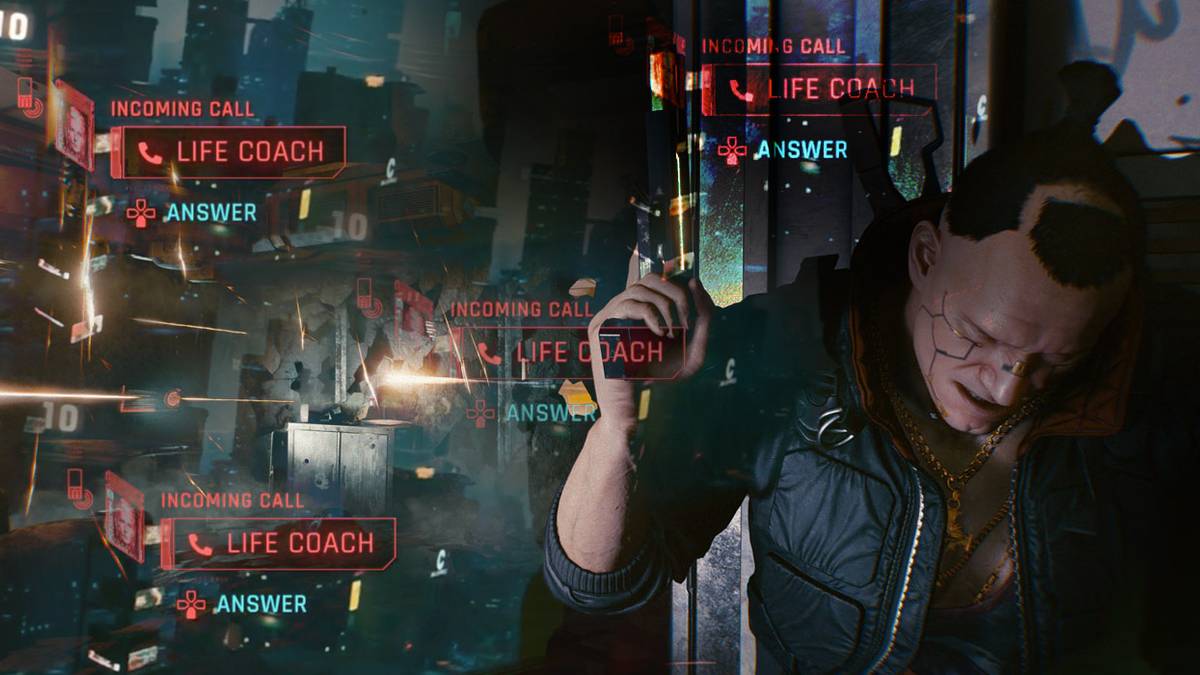 Cyberpunk 2077 Cellphone Use