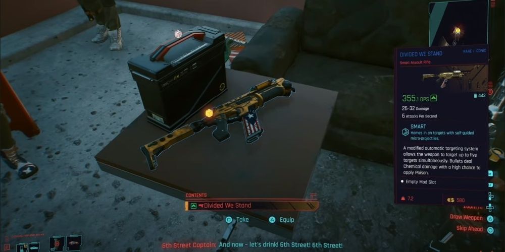 Cyberpunk 2077 D5 Sidewinder Divided We Stand On Table