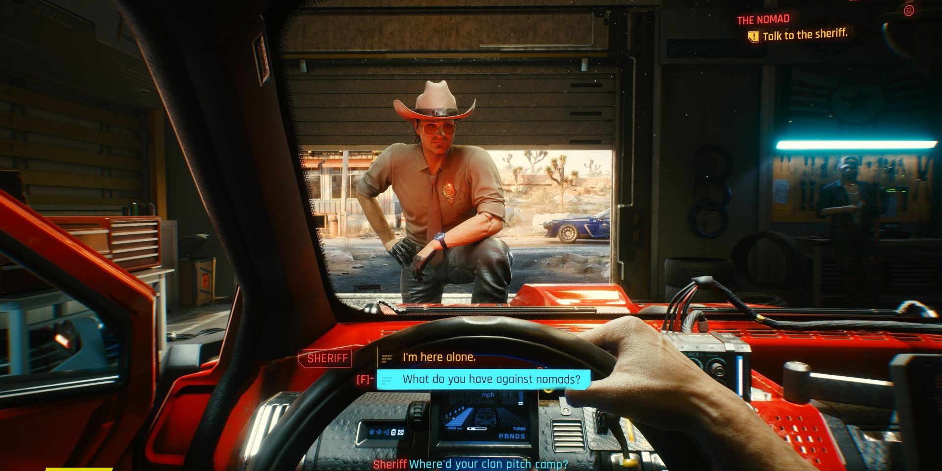 Cyberpunk Conversation With Sheriff