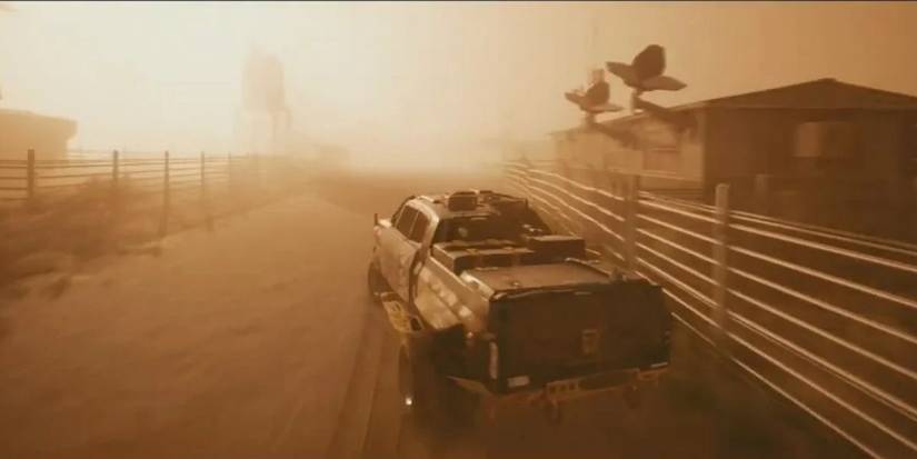 Dust storm in Cyberpunk 2077