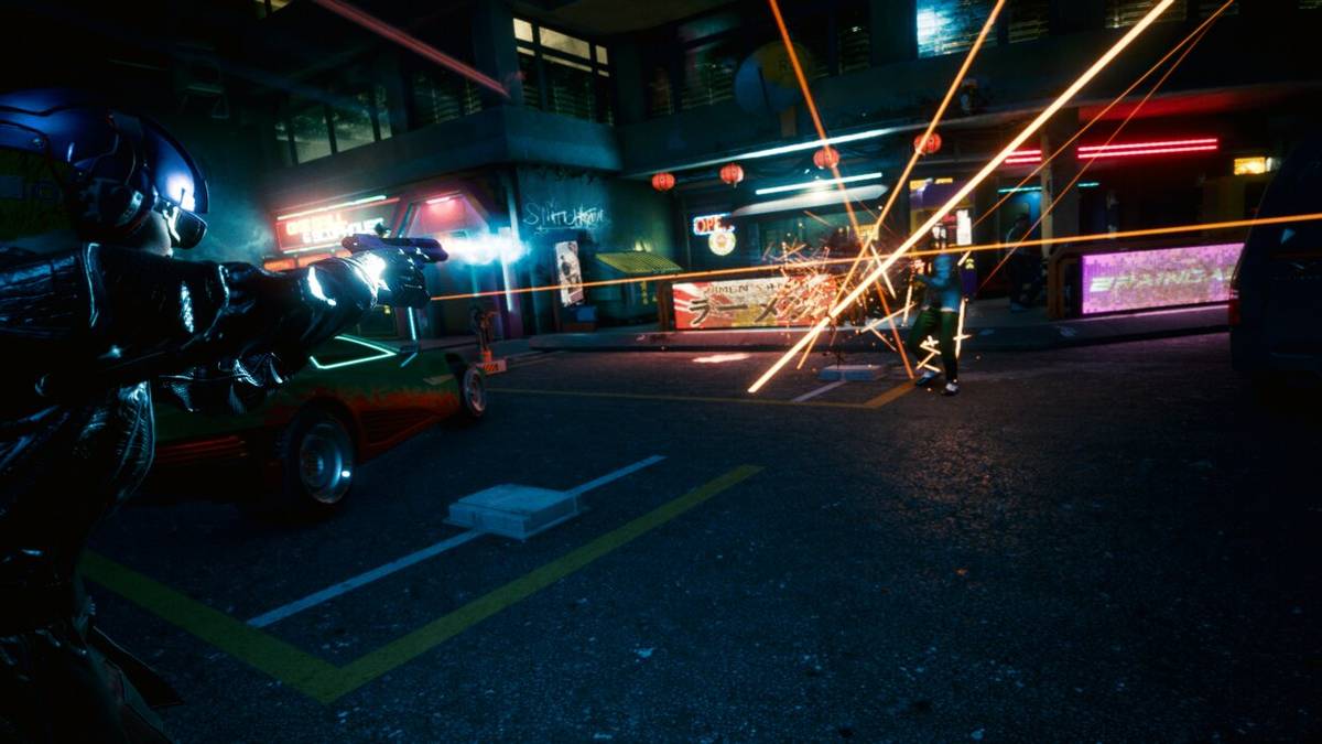 Cyberpunk 2077 Fighting Tyger Claws Gang In Japantown