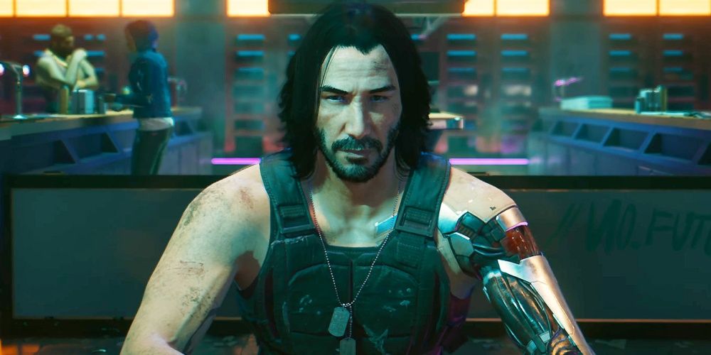 Cyberpunk 2077 Johnny Staring Into Vs Eyes At Apartment