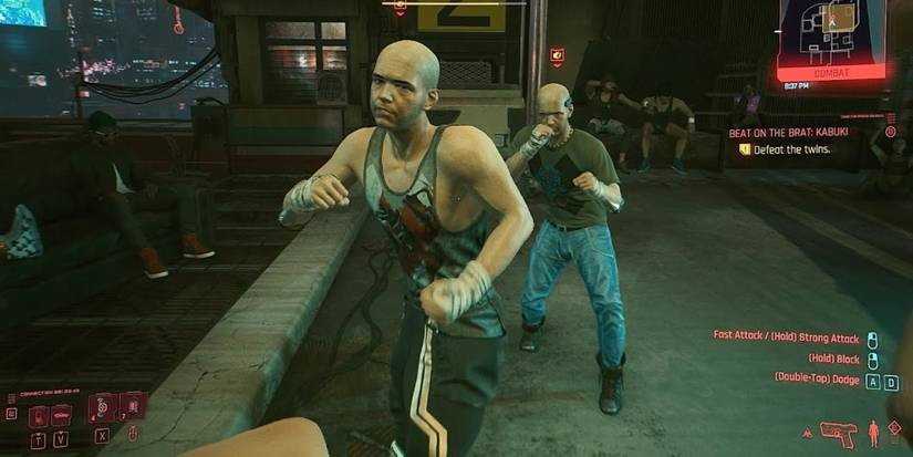 Cyberpunk 2077 Kabuki Twins Fight Lining Them Up