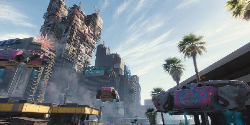 Cyberpunk 2077's Night City in Daytime