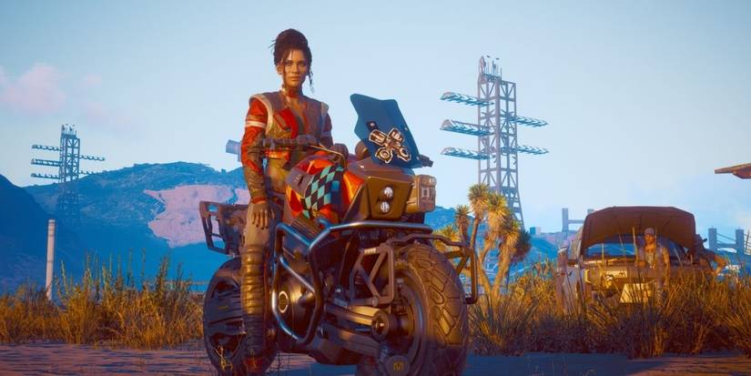 Panam on Bike in Cyberpunk 2077