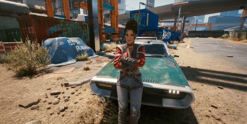 Panam and her car Cyberpunk 2077