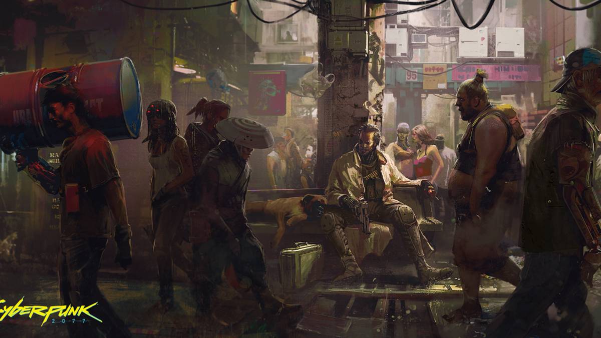 Cyberpunk 2077 concept art NPCs