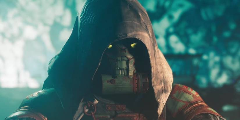 Dark Guardian Dregden Yor Gas Mask Hood Yellow Eyes Drifter Ship