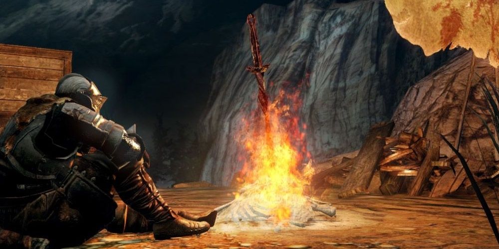 A Dark Souls bonfire like Assassin's Creed Valhalla