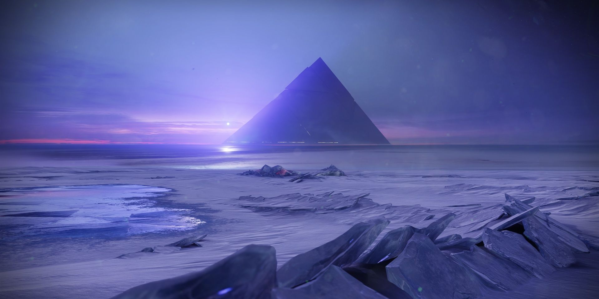 Destiny 2 Europa Darkness Pyramid Horizon Glacial Plain Sunrise