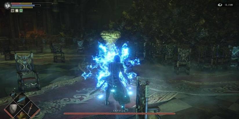 The insanity catalyst in demons souls increases player damage at the cost of having less MP