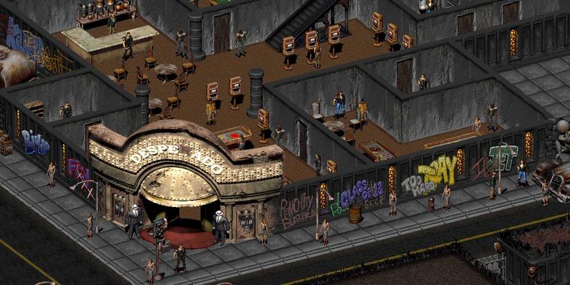 fallout 2 building interior building showing npcs
