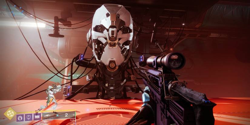 Giant Exo Head Clovis Bray I Scout Rifle Bray Security Frame