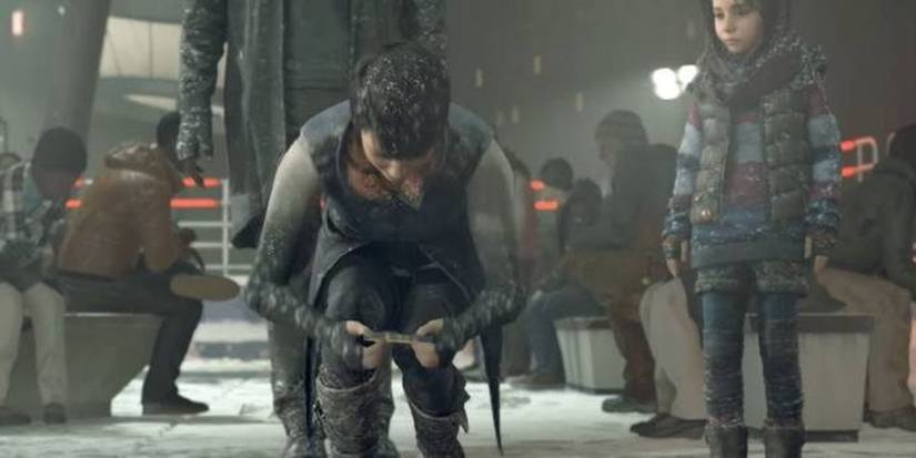 Detroit Become Human Kara holding a bus ticket