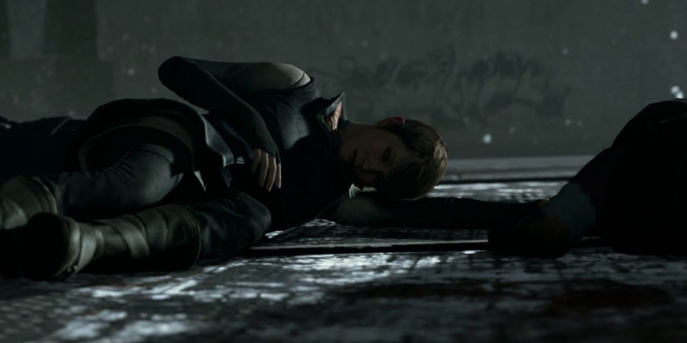 Detroit Become Human Kara and Alice playing dead during crossroads
