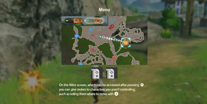 Directing allies via the Map - Hyrule Warriors Age Of Calamity Tips