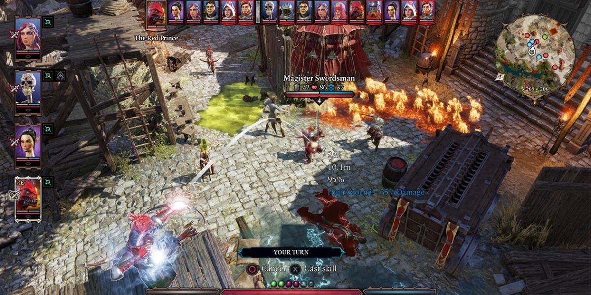 Deflective barrier doesn't stop the original impact of an arrow in divinity 2