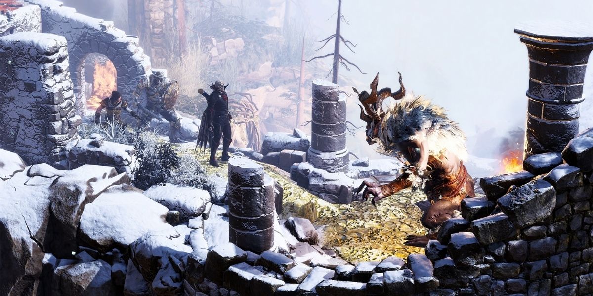 Thick of the fight gives the player a damage boost for all nearby allies in divinity 2