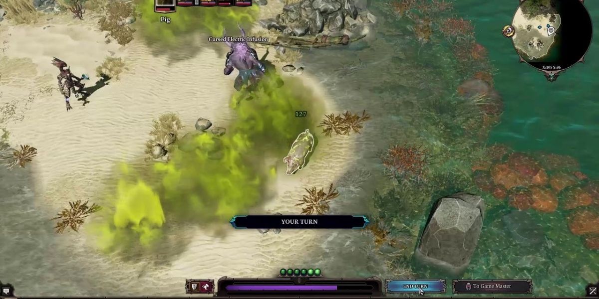 contamination poisons enemies and allies along with turning liquid to poison in divinity 2