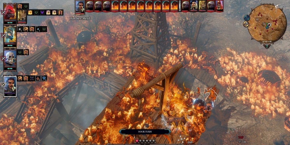 supernova blasts enemies in an area with fire damage in divinity 2